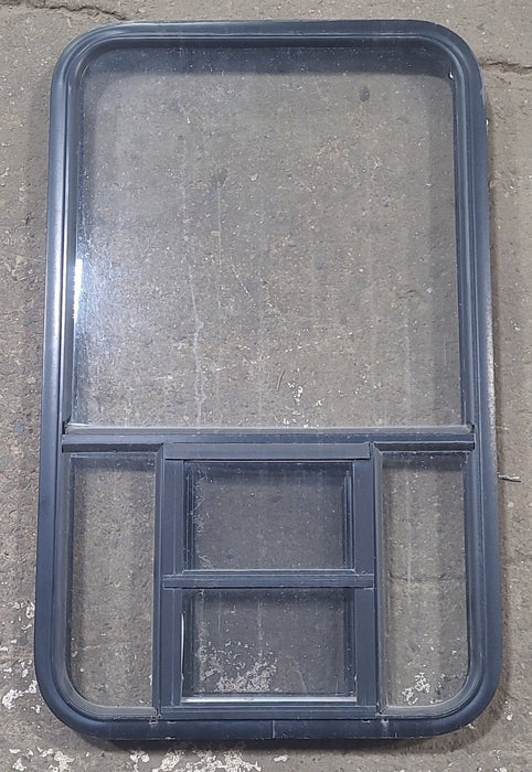 Used Black Radius Opening Window : 23 1/2" W x 39 1/2" H x 1 7/8" D