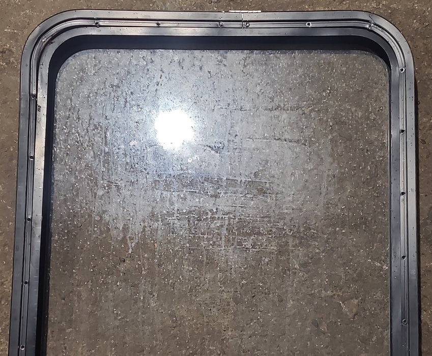 Used Black Radius Opening Window : 23 1/2" W x 39 1/4" H x 1 7/8" D