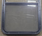 Used Black Radius Opening Window : 23 1/2" W x 39 1/4" H x 2" D - Young Farts RV Parts