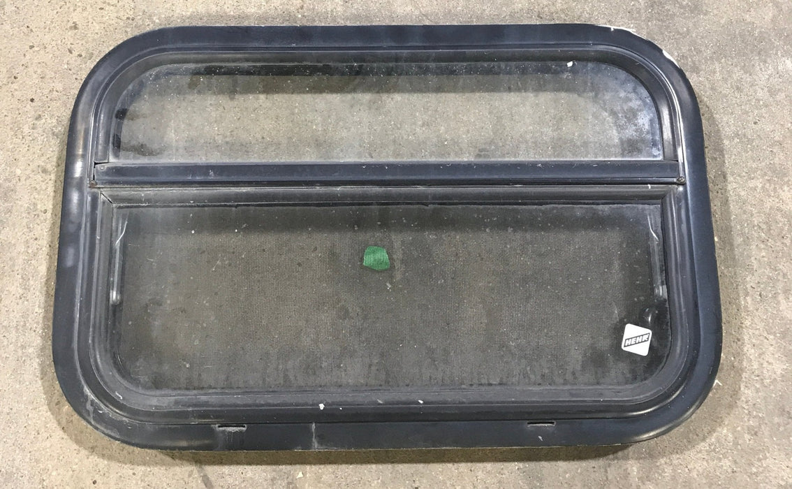 Used Black Radius Opening Window : 23 1/4" W X 14 1/2" H X 2" D