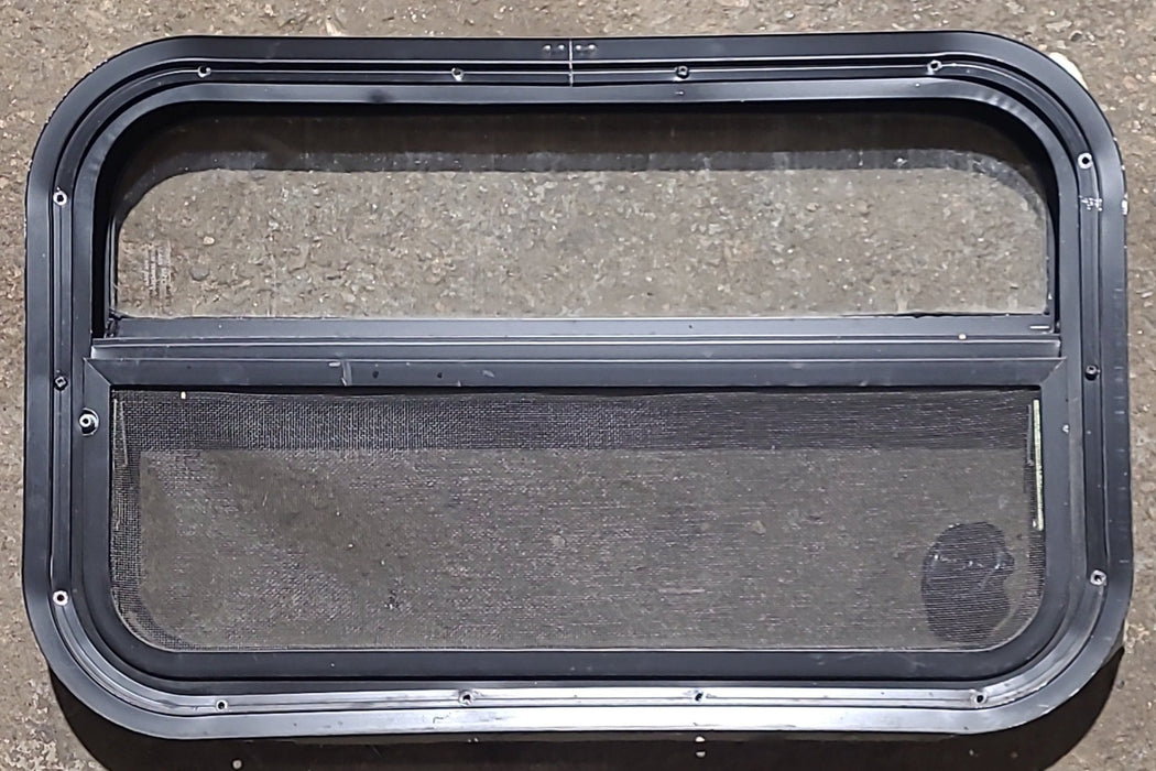 Used Black Radius Opening Window : 23 1/4" W x 14 1/4" H x 2" D