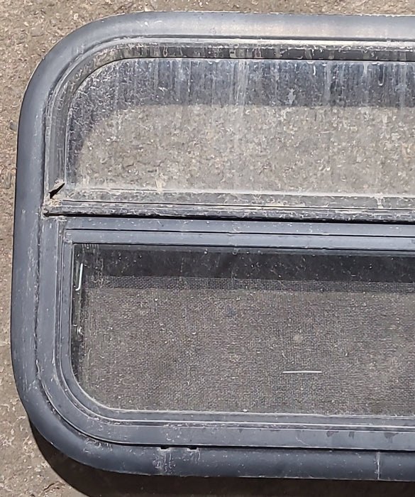 Used Black Radius Opening Window : 23 1/4" W x 14 1/4" H x 2" D