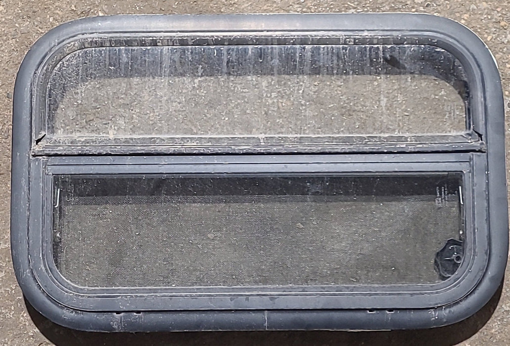 Used Black Radius Opening Window : 23 1/4" W x 14 1/4" H x 2" D