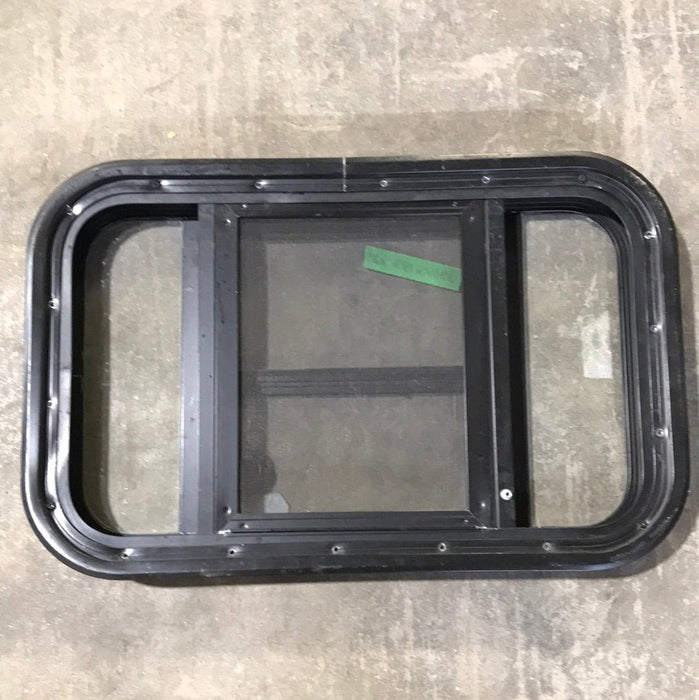 USED Black Radius Opening Window : 23 1/4" W X 14 1/4" H X 2" D