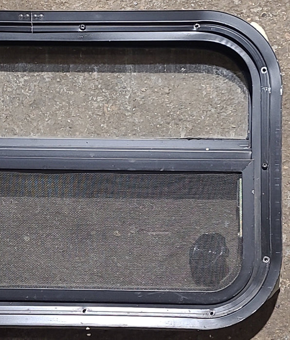 Used Black Radius Opening Window : 23 1/4" W x 14 1/4" H x 2" D