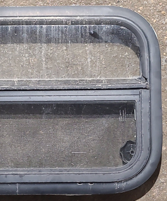 Used Black Radius Opening Window : 23 1/4" W x 14 1/4" H x 2" D
