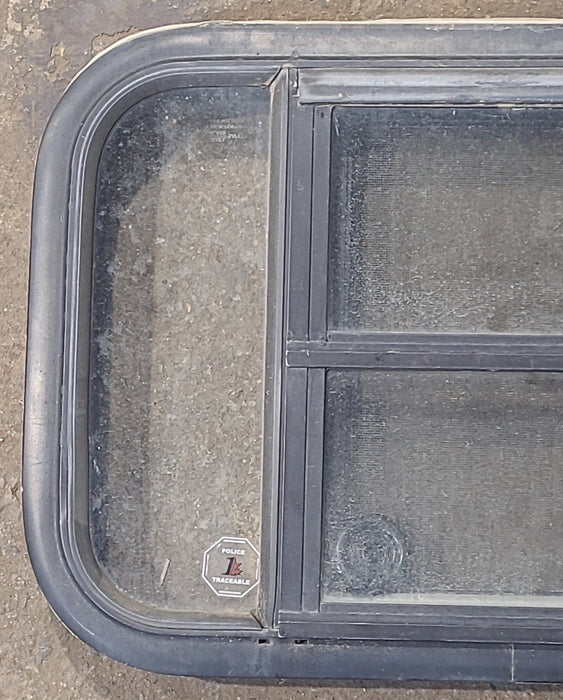 Used Black Radius Opening Window : 23 1/4" W x 15 1/4" H x 1 7/8" D