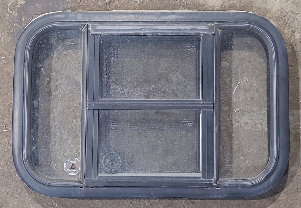 Used Black Radius Opening Window : 23 1/4" W x 15 1/4" H x 1 7/8" D