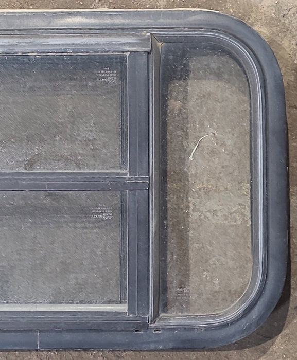 Used Black Radius Opening Window : 23 1/4" W x 15 1/4" H x 1 7/8" D