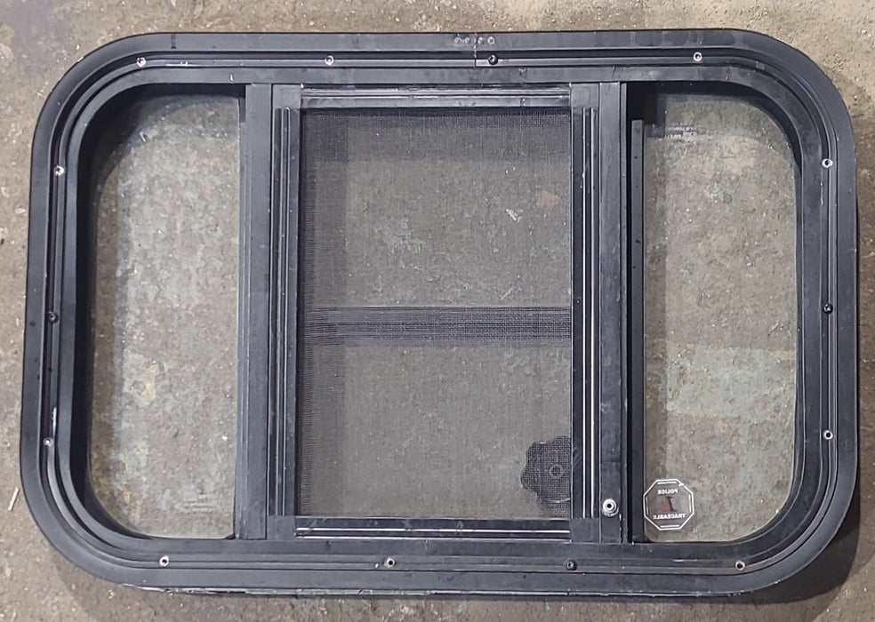 Used Black Radius Opening Window : 23 1/4" W x 15 1/4" H x 1 7/8" D