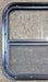 Used Black Radius Opening Window : 23 1/4" W x 21 1/4" H x 1 1/2" - Young Farts RV Parts