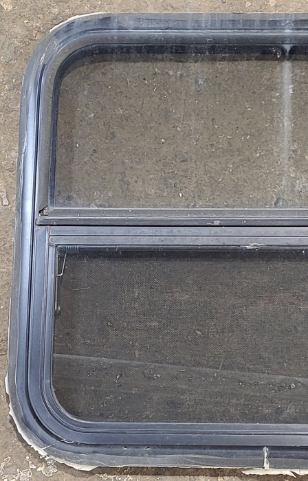 Used Black Radius Opening Window : 23 1/4" W x 21 1/4" H x 1 1/4" D