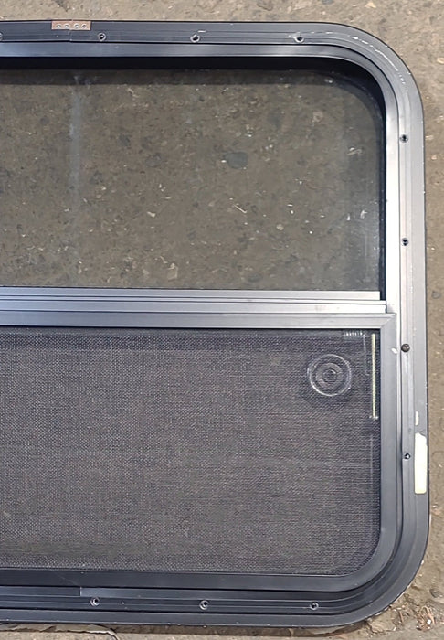 Used Black Radius Opening Window : 23 1/4" W x 21 1/4" H x 1 1/4" D