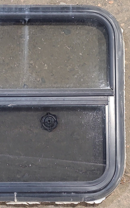 Used Black Radius Opening Window : 23 1/4" W x 21 1/4" H x 1 1/4" D