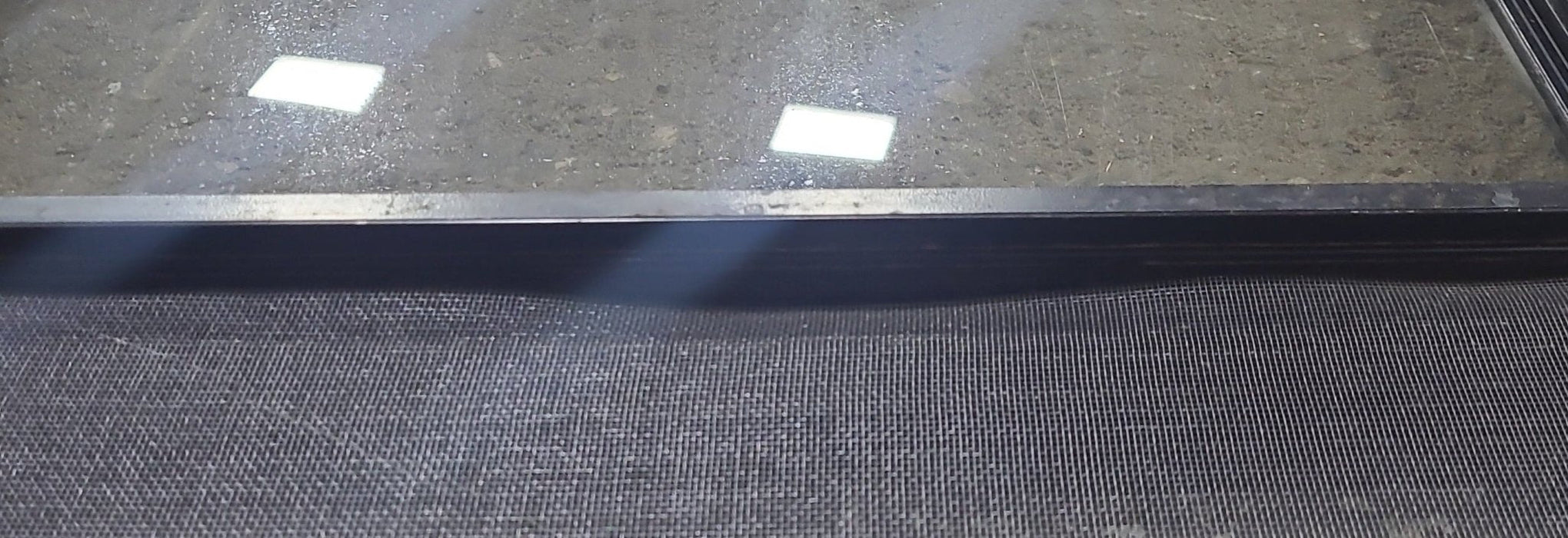 Used Black Radius Opening Window : 23 1/4" W x 21 1/4" H x 1 7/8" D
