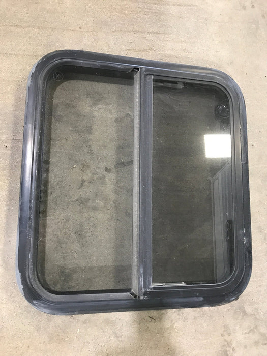 Used Black Radius Opening Window : 23 1/4" W x 21 1/4" H x 2"