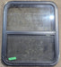 Used Black Radius Opening Window : 23 1/4" W x 28 1/4" H x 1 3/4" D - Young Farts RV Parts