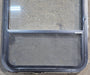 Used Black Radius Opening Window : 23 1/4" W x 34 1/2" H x 1 3/4" D - Young Farts RV Parts
