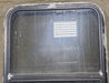 Used Black Radius Opening Window : 23 1/4" W x 35 1/2" H x 1 3/4" D - Young Farts RV Parts