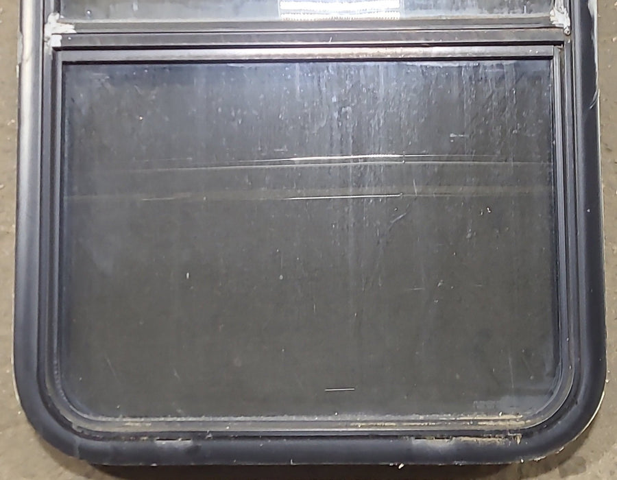 Used Black Radius Opening Window : 23 1/4" W x 35 1/2" H x 1 3/4" D