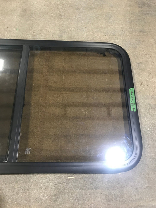 Used Black Radius Opening Window : 23 3/4" W x 39 3/4" H x 1 1/2" D