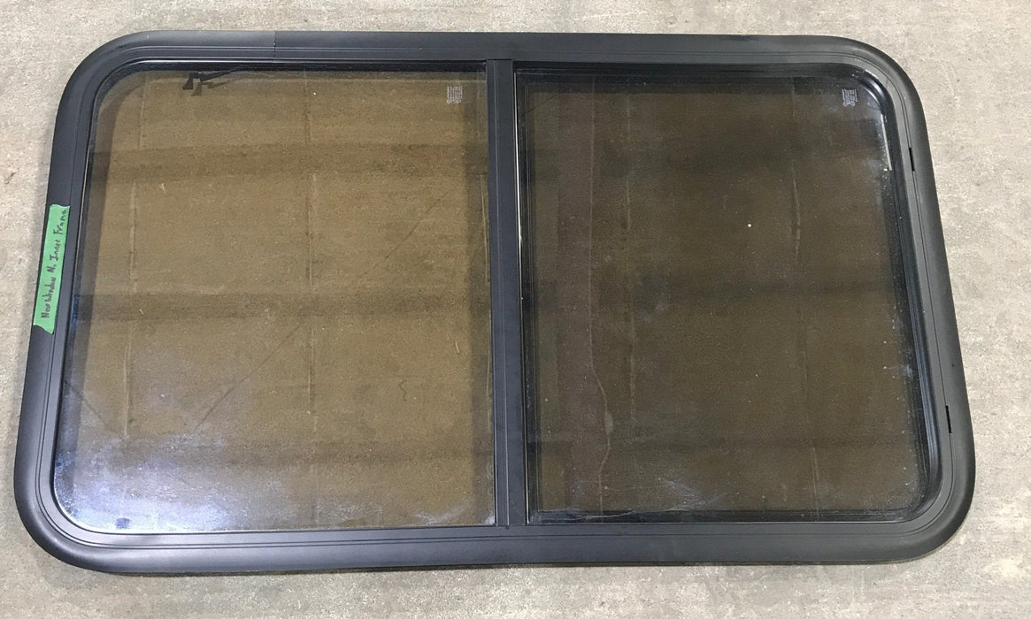 Used Black Radius Opening Window : 23 3/4" W x 39 3/4" H x 1 1/2" D
