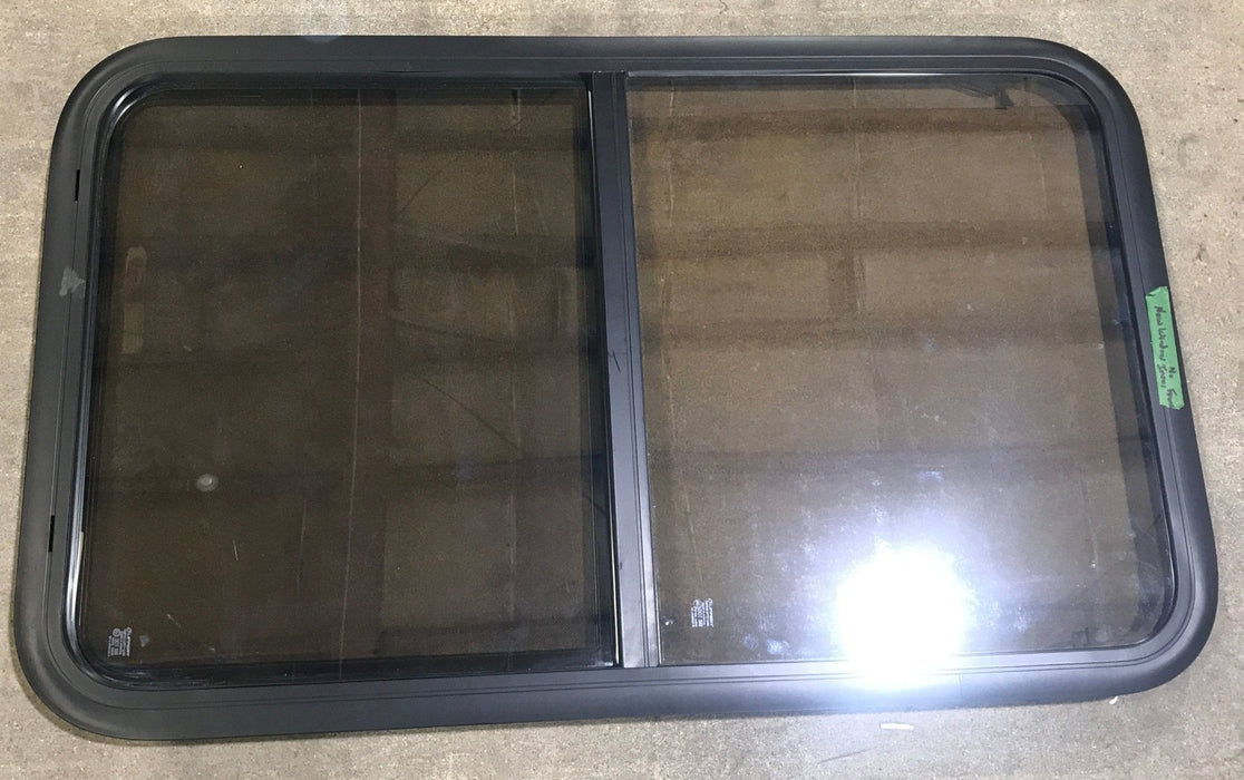 Used Black Radius Opening Window : 23 3/4" W x 39 3/4" H x 1 1/2" D