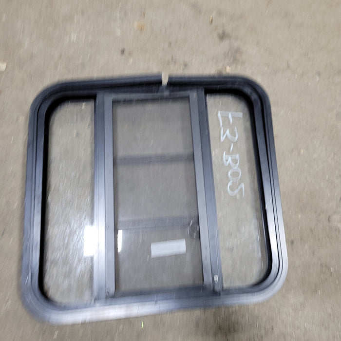 Used Black Radius Opening Window : 23 3/4" X 22 1/2" X  2" D