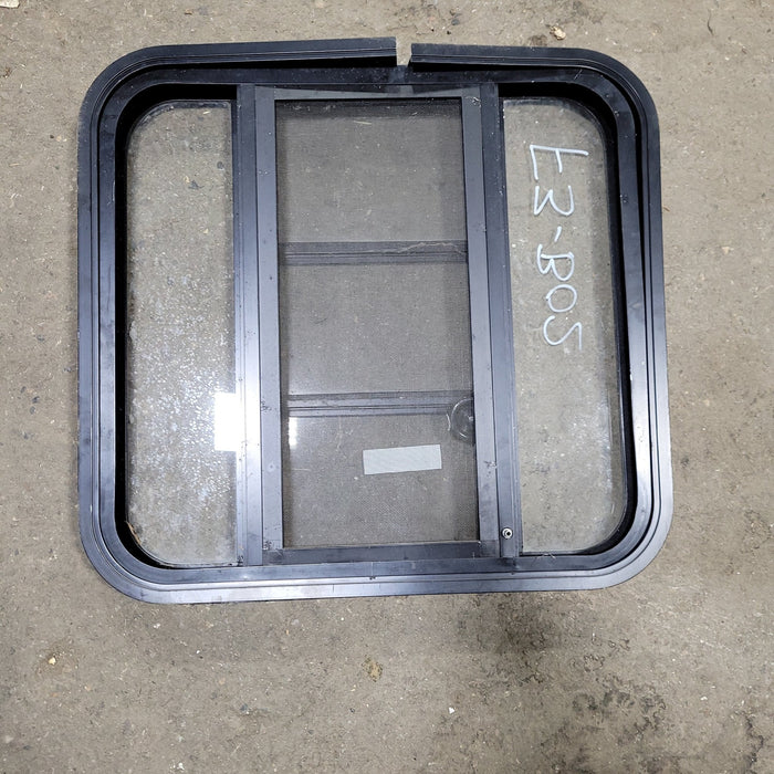 Used Black Radius Opening Window : 23 3/4" X 22 1/2" X  2" D