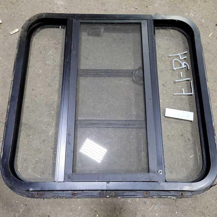Used Black Radius Opening Window : 23 3/4" X 22 1/2" X  2" D