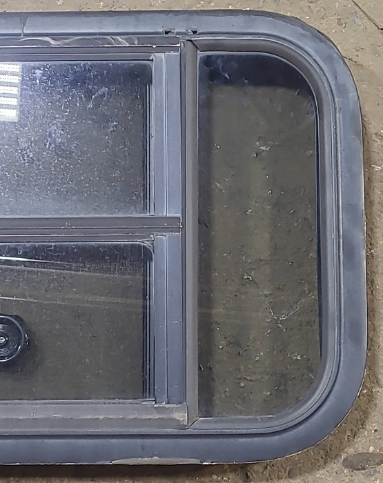 Used Black Radius Opening Window : 23 3/8" W x 15 1/2" H x 1 7/8" D