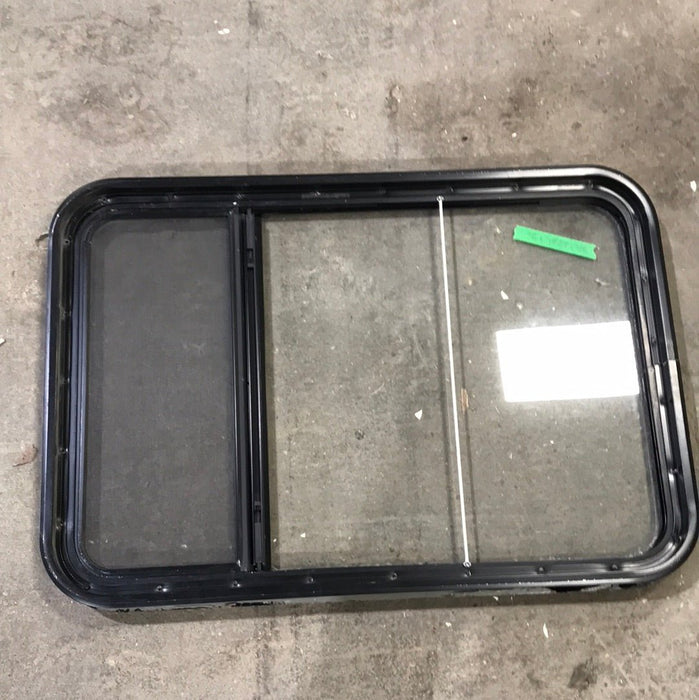 USED Black Radius Opening Window : 23" W x 33 3/4" H x 2" D
