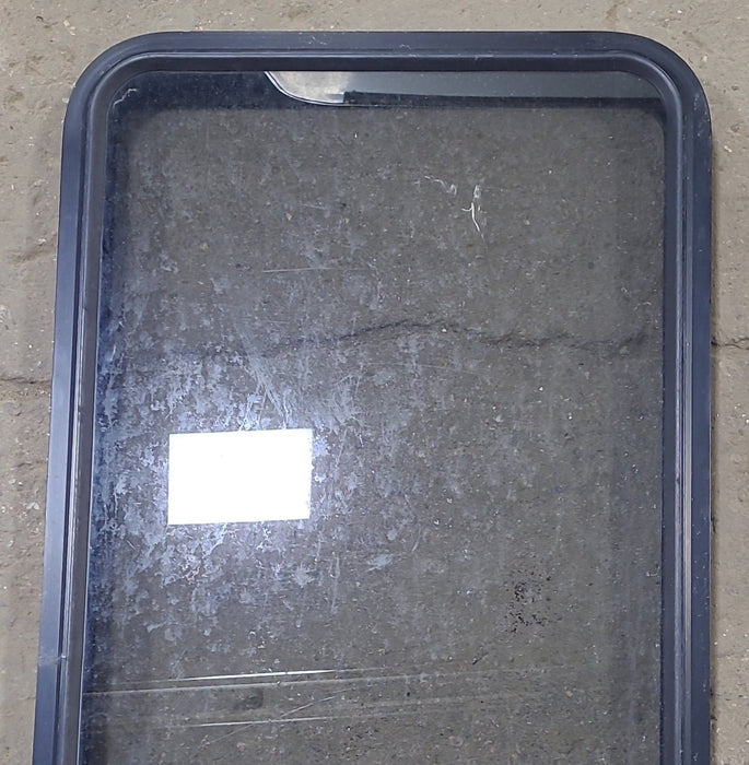 Used Black Radius Opening Window : 23" W x 47 1/4" H x 1 3/4" D