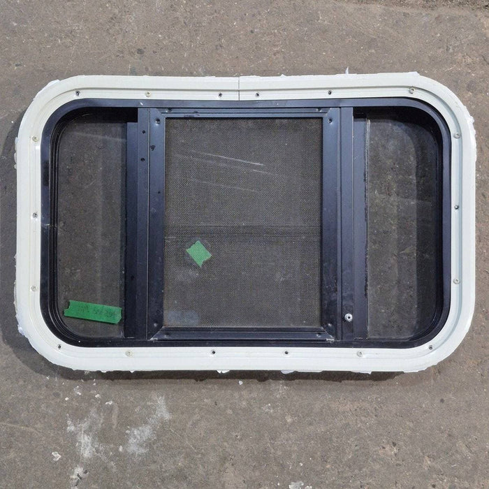 Used Black Radius Opening Window : 23" X 14.25" X 1.875"