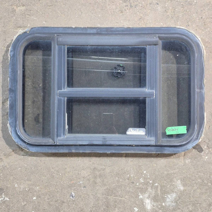 Used Black Radius Opening Window : 23" X 14.25" X 1.875"
