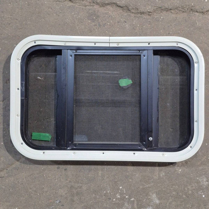 Used Black Radius Opening Window : 23" X 14.25" X 1.875"