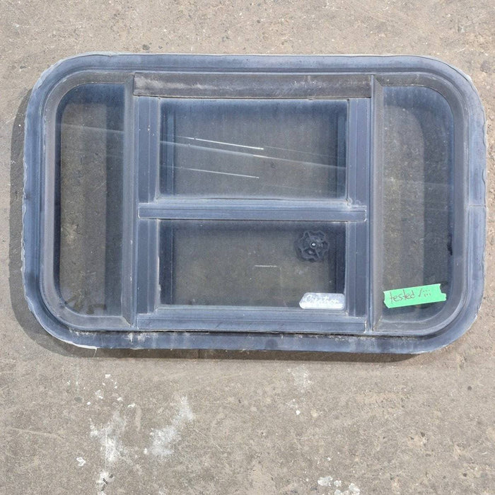 Used Black Radius Opening Window : 23" X 14.25" X 1.875"