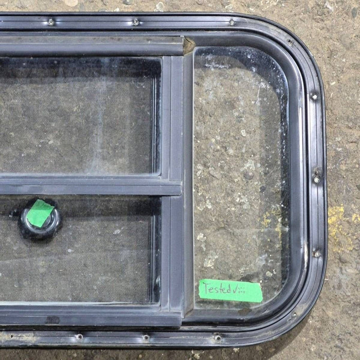 Used Black Radius Opening Window - 23.625 X 14.875 X 1.625