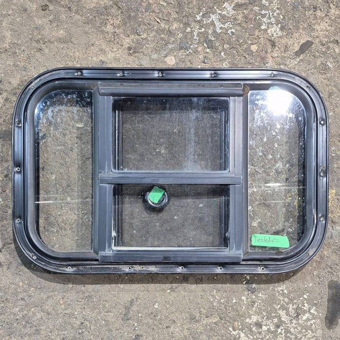 Used Black Radius Opening Window - 23.625 X 14.875 X 1.625