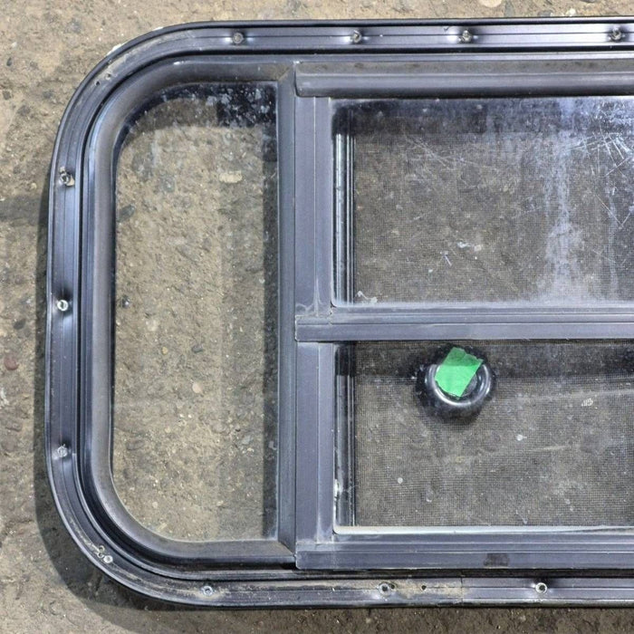 Used Black Radius Opening Window - 23.625 X 14.875 X 1.625