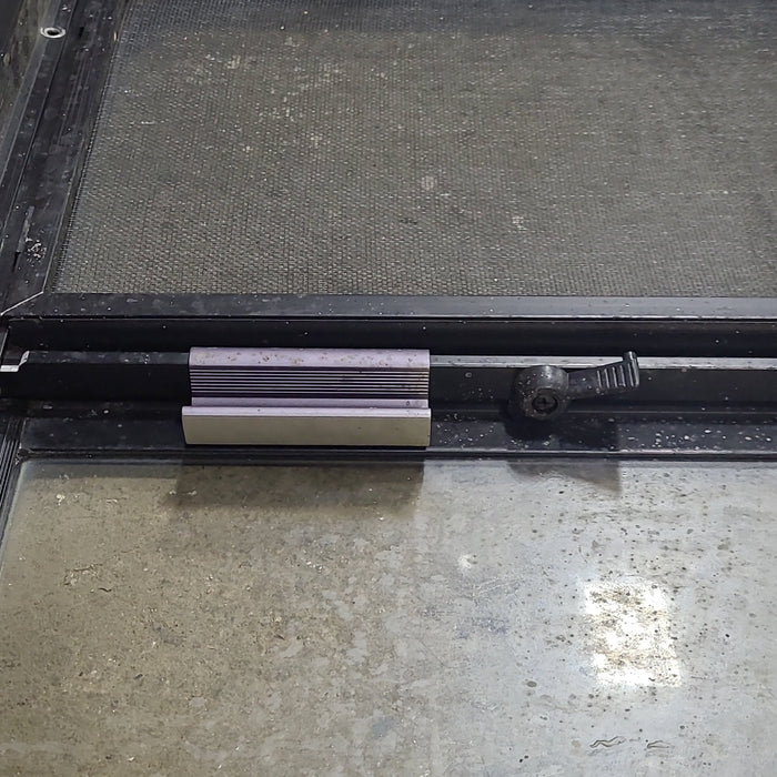 Used Black Radius Opening Window : 24 1/2" W x 15" H x 1 7/8" D