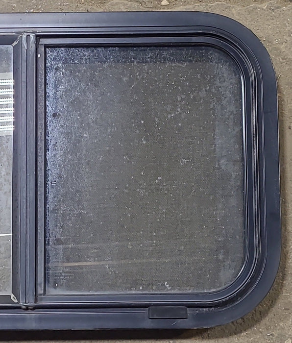 Used Black Radius Opening Window : 24 1/2" W x 15" H x 1 7/8" D