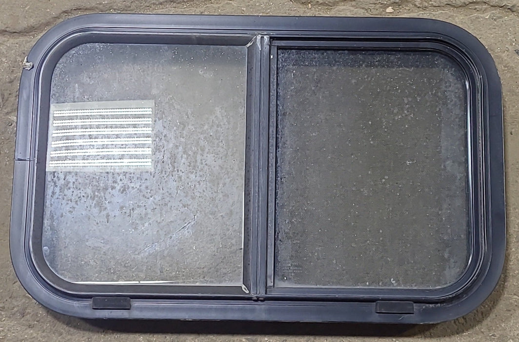 Used Black Radius Opening Window : 24 1/2" W x 15" H x 1 7/8" D