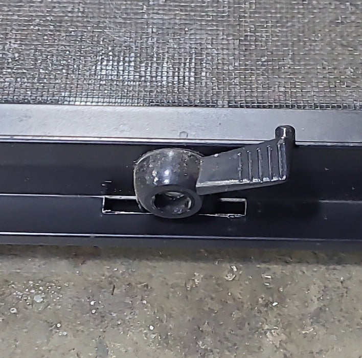 Used Black Radius Opening Window : 24 1/2" W x 17 3/4" H x 1 3/4" D