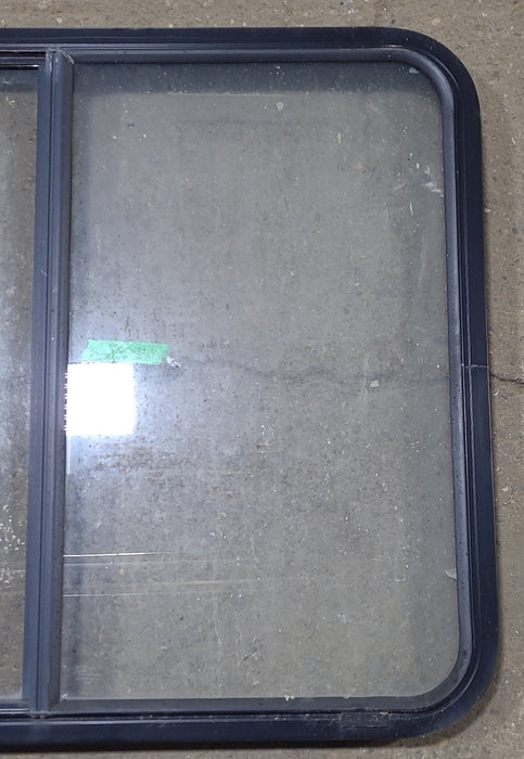 Used Black Radius Opening Window : 24 1/2" W x 18" H x 1 7/8" D
