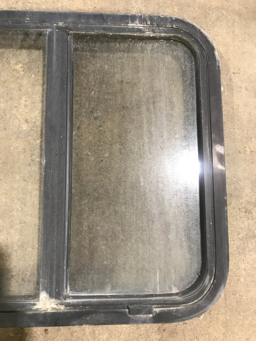 Used Black Radius Opening Window : 24 1/2" W x 21 1/2" H x 1 7/8" D