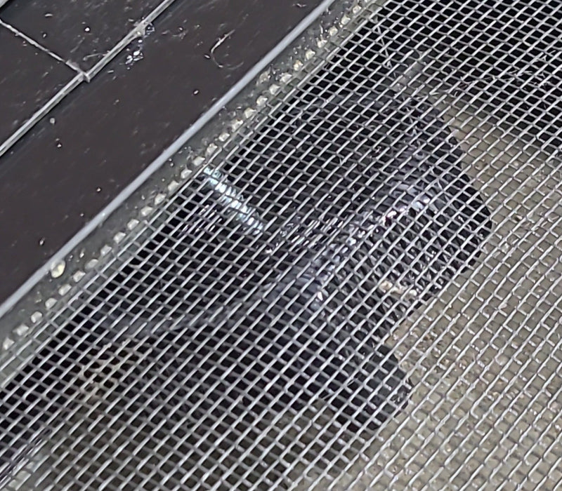 Used Black Radius Opening Window : 24 1/2" W x 41 3/4" H x 1 5/8" D