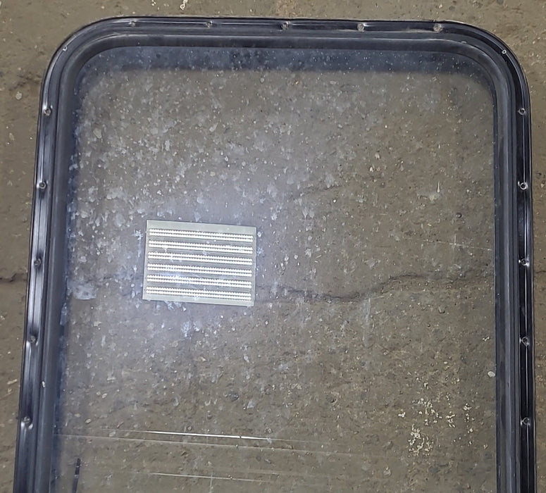 Used Black Radius Opening Window : 24 1/2" W x 41 3/4" H x 1 5/8" D
