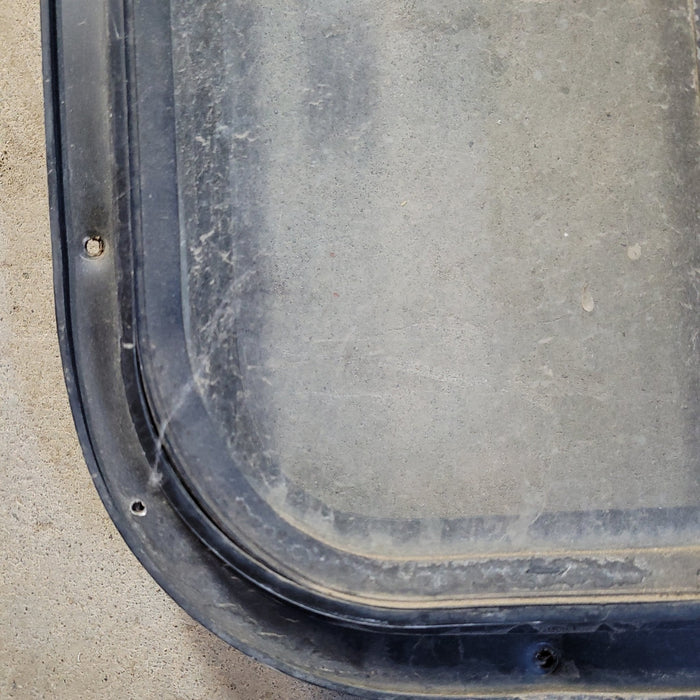 Used Black Radius Opening Window : 24 1/2 X 15 1/2 X 2" D