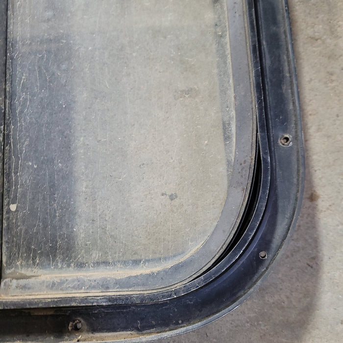Used Black Radius Opening Window : 24 1/2 X 15 1/2 X 2" D